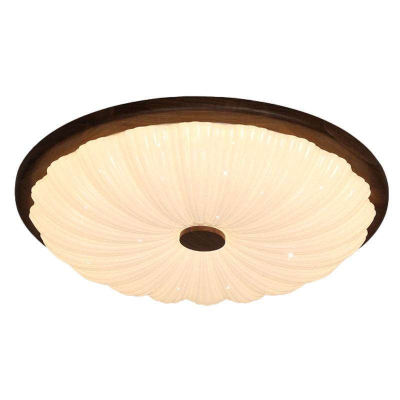 卧室灯圆形简约现代中古风中式温馨浪漫极简餐厅护眼书房间吸顶灯