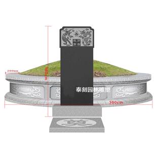 墓碑石碑土葬大理石坟围园石坟包组见详情石豪华双人墓合碑陵公墓