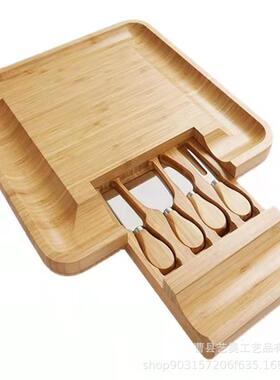 厂家直供新厅厨款竹制芝士奶板水果板套装餐房41301酪家用菜板案