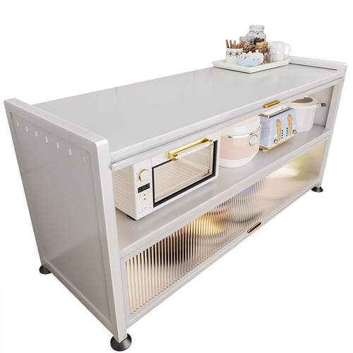 厨房置物架收纳厨房用品架子放杂物置物架落地放锅收纳架整理架