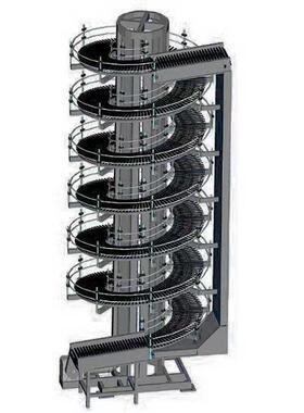 螺旋升旋降送机全自动螺旋链输板上XTH料机物流流仓储垂直提升转