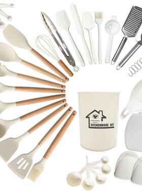 硅胶铲汤44件套不粘MB-43锅硅胶铲耐高温硅胶具勺厨锅套装