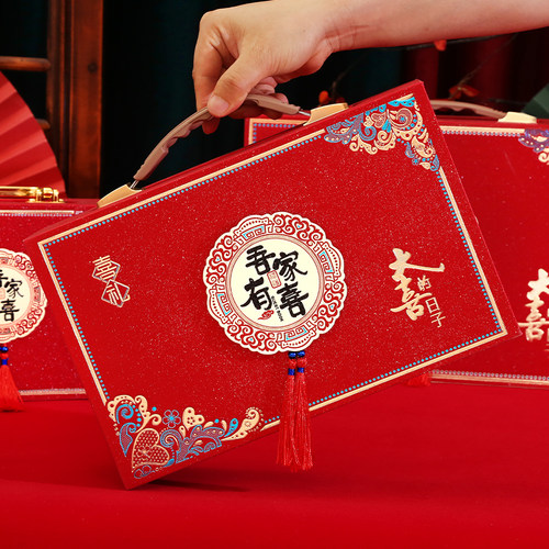 加厚硬质礼金箱喜饰连连加厚