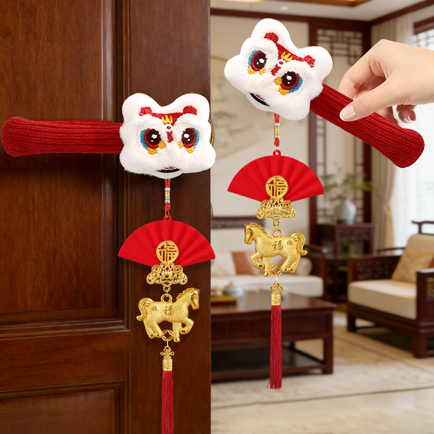 喜饰连连门把手护套防静电