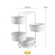 塑料厨房旋转置物架多层果蔬收纳篮圆形储物架家用客厅浴室收纳架