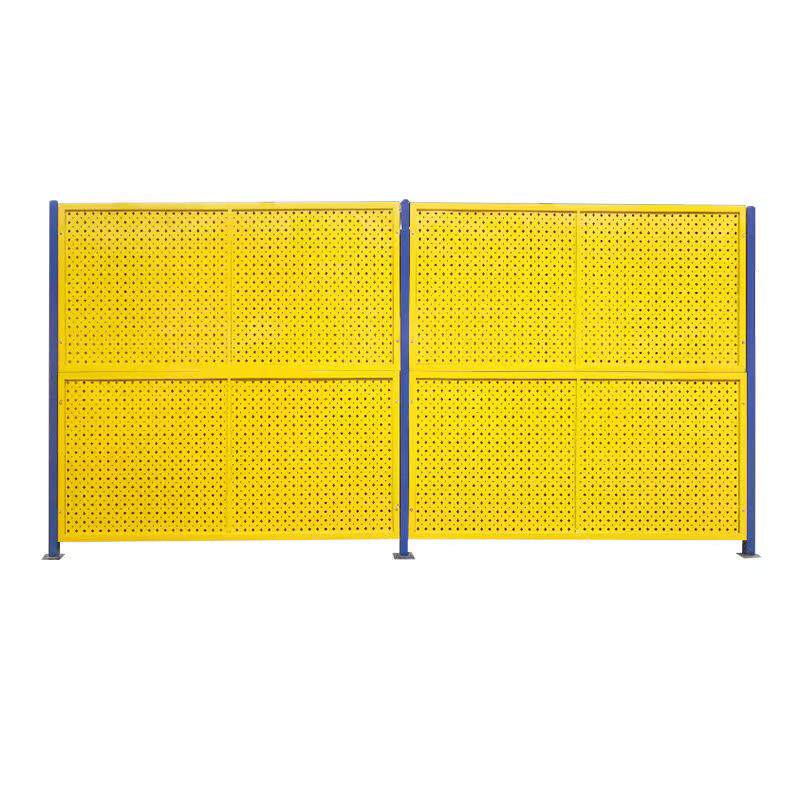 冲孔仓库车间隔离围栏工厂设备挡板库房推拉门炫彩镀锌穿孔防护网