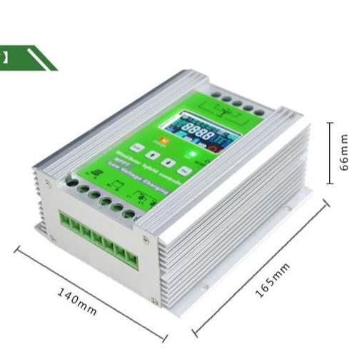MPPT风光互补控制器12V24V48V500W600W800W1KW风力发电机光伏充电