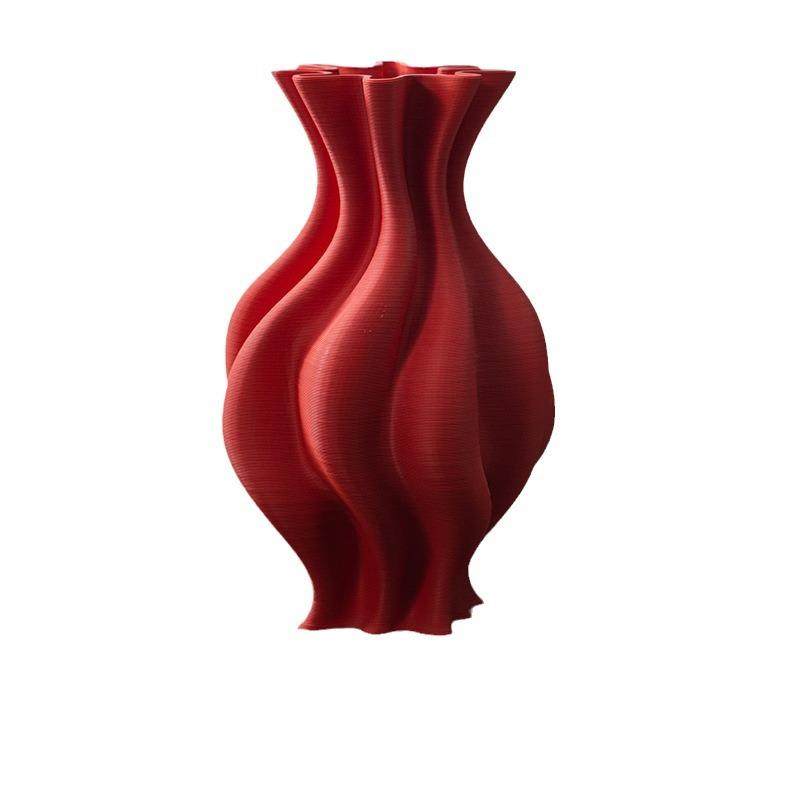 北欧轻奢3D打印陶瓷花瓶摆件软装样板房侘寂风插花器手工工艺品,橡塑材料及制品,工业陶瓷,淘宝优惠券,粉丝福利购,淘宝优惠卷