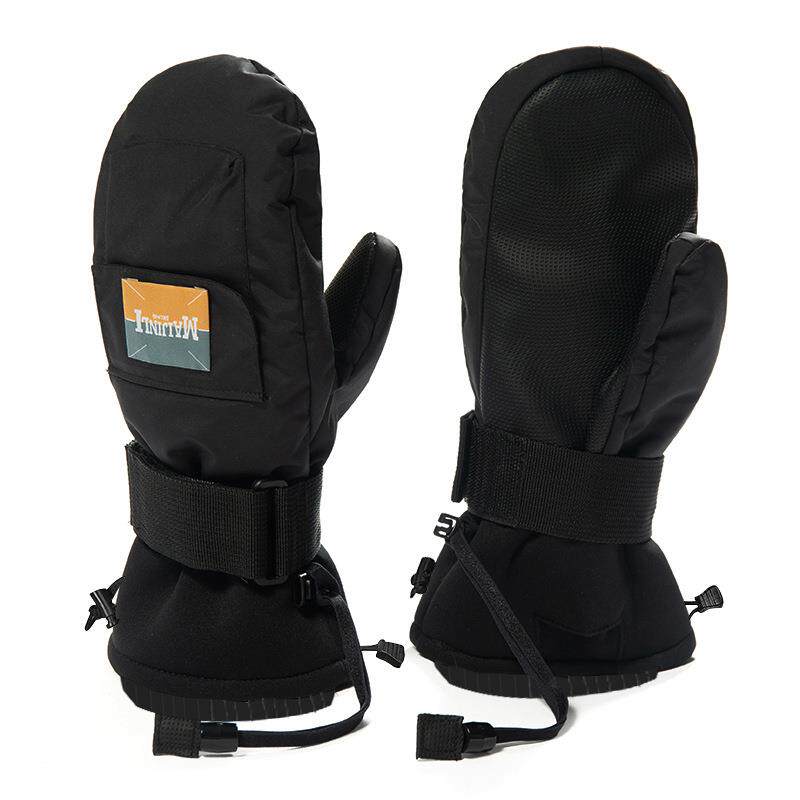 滑雪手套焖子男女单双板带护掌内五指防水可放雪卡内置可拆护腕