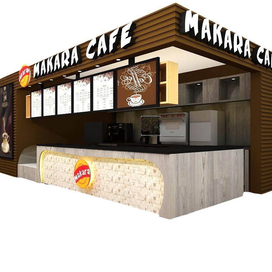 咖啡厅甜品店展示柜设计中西餐厅店铺陈列架食品置物收纳柜展示架