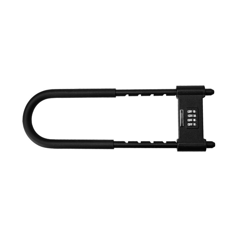 3YV5密码锁挂锁玻璃门防水防锈u形锁门锁u型锁锁具锁家用加长密码