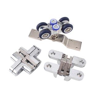 万向吊轮折叠门配件酒店客房隔断移动门滑轮十字铰折页吊轨轮