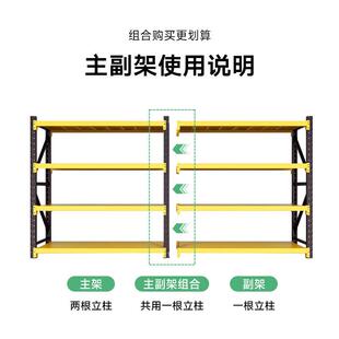 加厚仓储仓库货架多层快递超市家用地下室置物架重型展示货物铁架