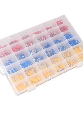 货源540pcs盒装预绝缘冷压端子840pcs盒装防水快接线铜端子