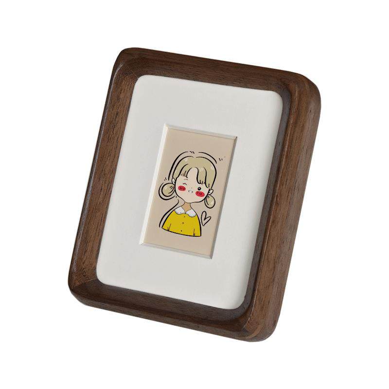 迷你实木榫卯圆角相框小摆台儿童宝宝拍立得相片结婚证件装裱相框,家居饰品,DIY亲子装饰画,淘宝优惠券,粉丝福利购,淘宝优惠卷