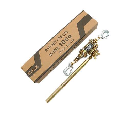 多功能紧线器拉紧器钢丝绳收紧电工电力卡线器日式手摇双钩拉线器