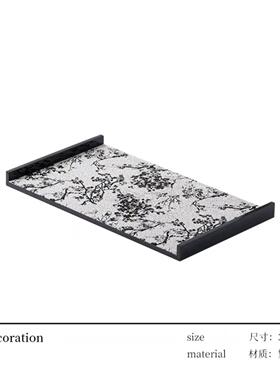 现代轻奢软装搭配套装样板房间卧室床头柜飘窗相框摆件