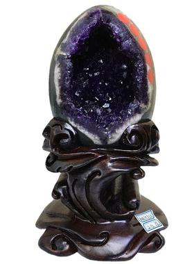 实体天然巴西乌拉圭紫晶洞摆件紫水晶洞水晶簇钱袋子礼品