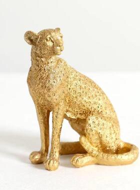 简约现代金豹托盘搭配软装搭配装样板间售楼处软装饰品摆件