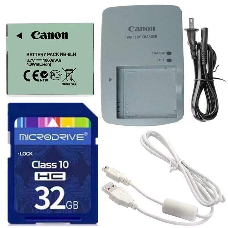适用佳能PC1584 PC1467 PC1473 PC1743相机电池+充电器+32G内存卡