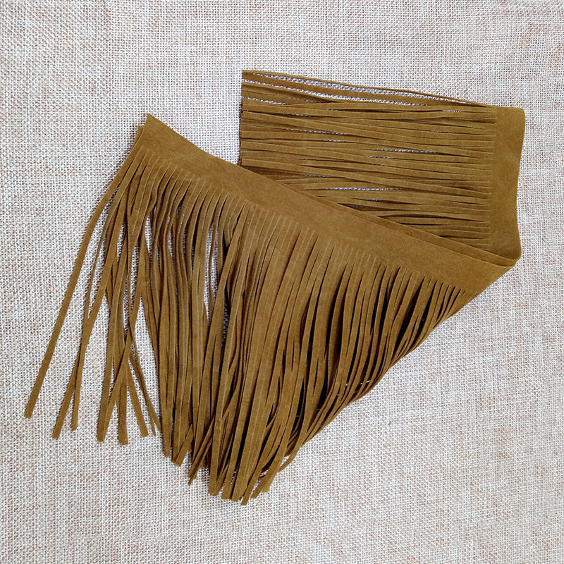 加厚黑色花边皮流苏花边服装辅料流苏手工DIY花边下摆配件