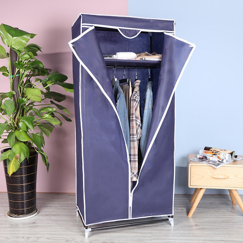 唐堂富柜简易牛津布衣柜长55cm深55cm单人小型迷你学生宿舍挂衣柜