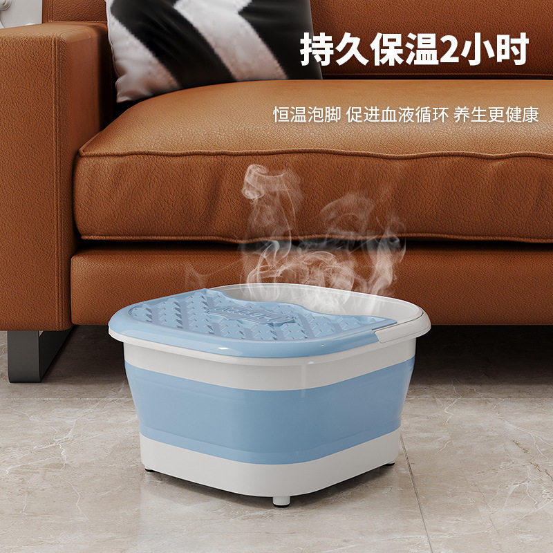 双人情侣泡脚桶家用折叠泡脚桶深桶过小腿养生按摩旅行便携足浴盆