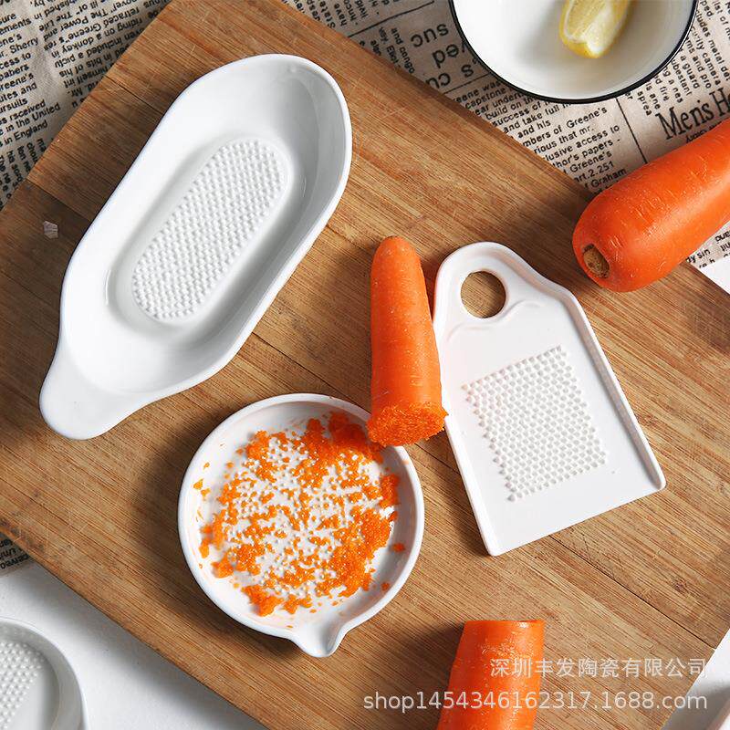 陶瓷磨姜器研磨器生姜蒜蓉擦果泥辅食泥厨房磨泥姜撞奶磨姜汁神器