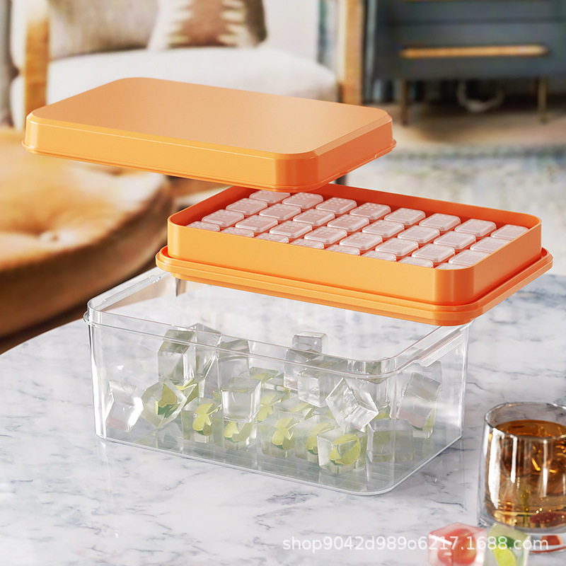 冻冰块模具家用冰球制冰盒食品级球形冰格威士忌圆形带盖储冰神器