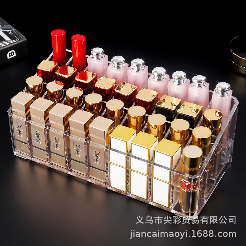 印章盒子桌面柜台整理储物收纳盒转轮章盒子亚克力多功能组合透明