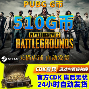 PUBGG币绝地求生510G币金币吃鸡gb游戏币皮肤点卷充值兑换码CDK