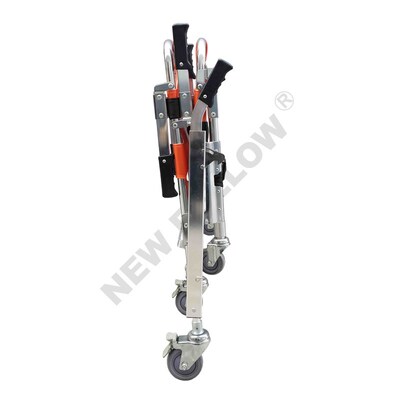 楼梯担架铝合金担l架折叠手动爬楼轮椅抬上下楼梯神器 坐垫推拉车