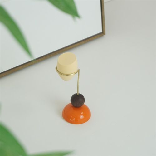 美妆蛋收纳架化妆蛋晾晒架实木黄铜放H置架葫芦海绵蛋置物架晒蛋