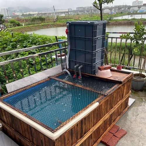 防腐木帆布鱼池i实木养鱼水箱防水布阳台户外锦鲤地缸室外木箱水
