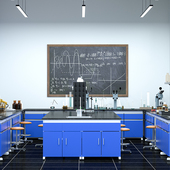 学校实验b室工作台钢木中央实验台通风橱柜学生化学中央边台试剂