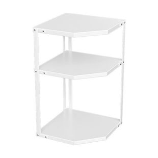 厨房扇型锅具置物架转角调料收纳层架下水L槽台面三角多层置物架