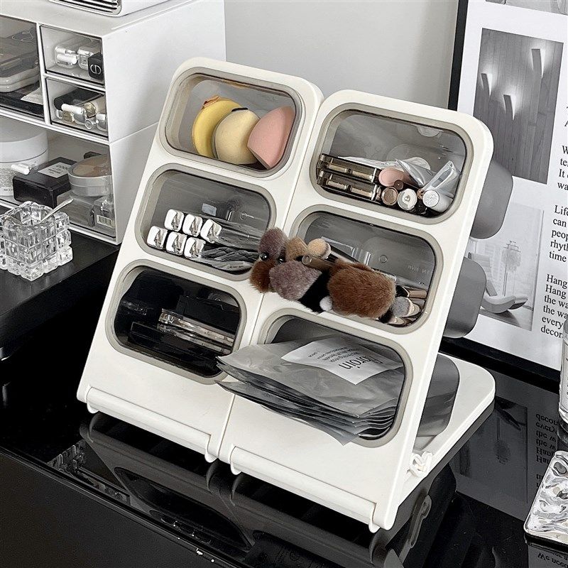 化妆刷收纳盒g多层梳妆台桌面美妆蛋气垫口红散粉扑收纳筒置物架,收纳整理,桌面收纳盒,淘宝优惠券,粉丝福利购,淘宝优惠卷