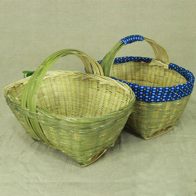 手工竹篮子挂篮手提菜篮礼品篮鸡蛋篮水果收纳P竹筐喜事筐竹编竹,特色手工艺,竹编/竹雕,淘宝优惠券,粉丝福利购,淘宝优惠卷