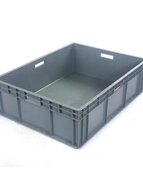 江苏欧标EU8物流箱 8628/22带盖加厚金EU五汽配灰色塑料运BVK6输