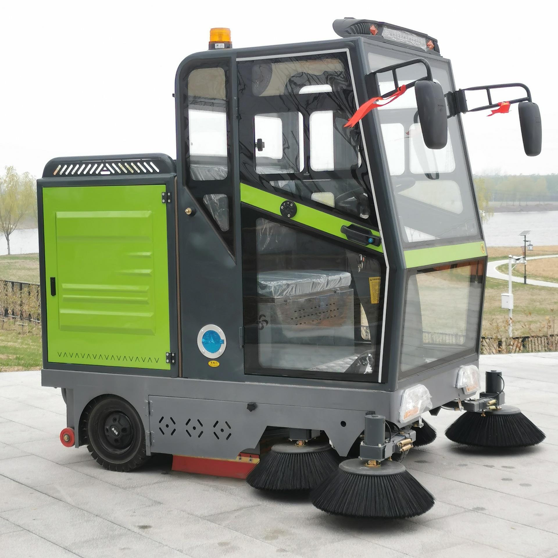 全封闭四轮电动扫地车驾扫地机车间机驶械560大功率型小道路清扫