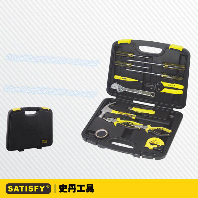 史丹工具 14件套电工专用螺丝刀扳手钳子卷尺工具组合套装360014