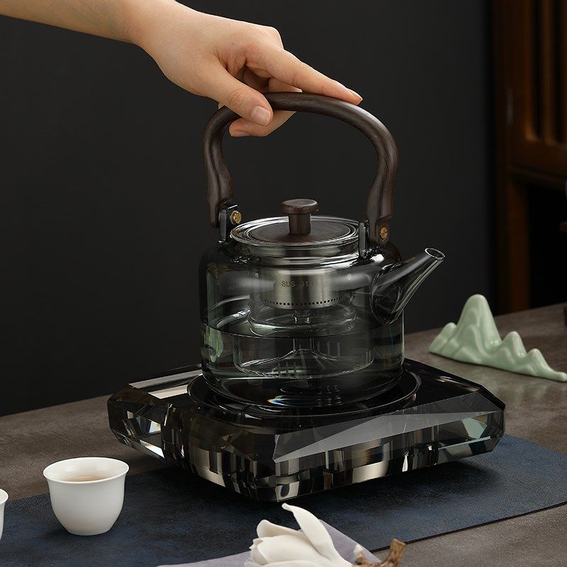 创意水晶电陶炉加厚耐热玻璃煮茶壶围炉高档家用R煮茶炉煮茶器套,餐饮具,煮茶炉,淘宝优惠券,粉丝福利购,淘宝优惠卷