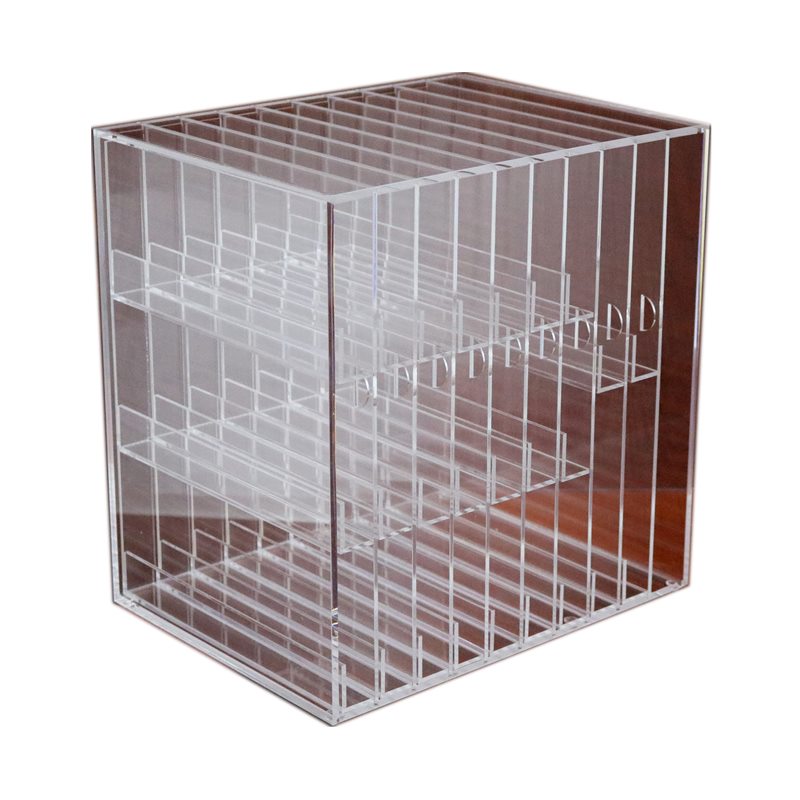 侧拉亚克力抽屉眼影收纳盒u品牌眼影粉饼展示架化妆品桌面收纳整