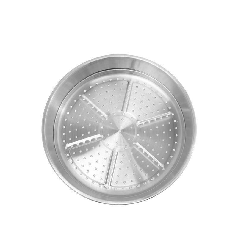 304不锈钢无h磁蒸格蒸笼 家用隔水蒸屉加厚 多功能蒸馍沥水蒸海鲜