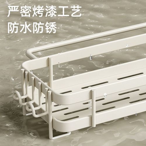 厨房抹布架免打孔置物架q壁挂式家用沥水收纳架子水槽挂篮用品神