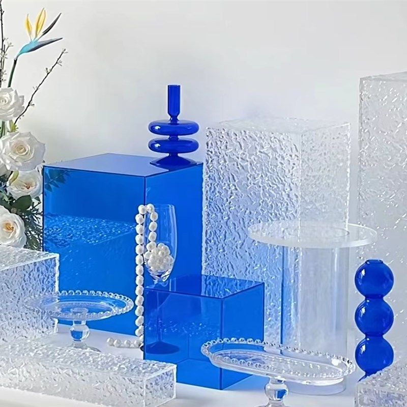 亚克力浅a蓝色甜品台森系橙色商业茶歇克莱因蓝婚礼活动摆台点心,节庆用品/礼品,甜品台装饰,淘宝优惠券,粉丝福利购,淘宝优惠卷