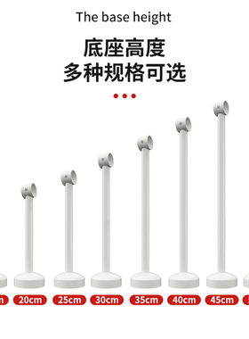 晾衣架阳台顶装固l定式双杆不锈钢白色凉衣捍晒衣杆家用杆子晾衣