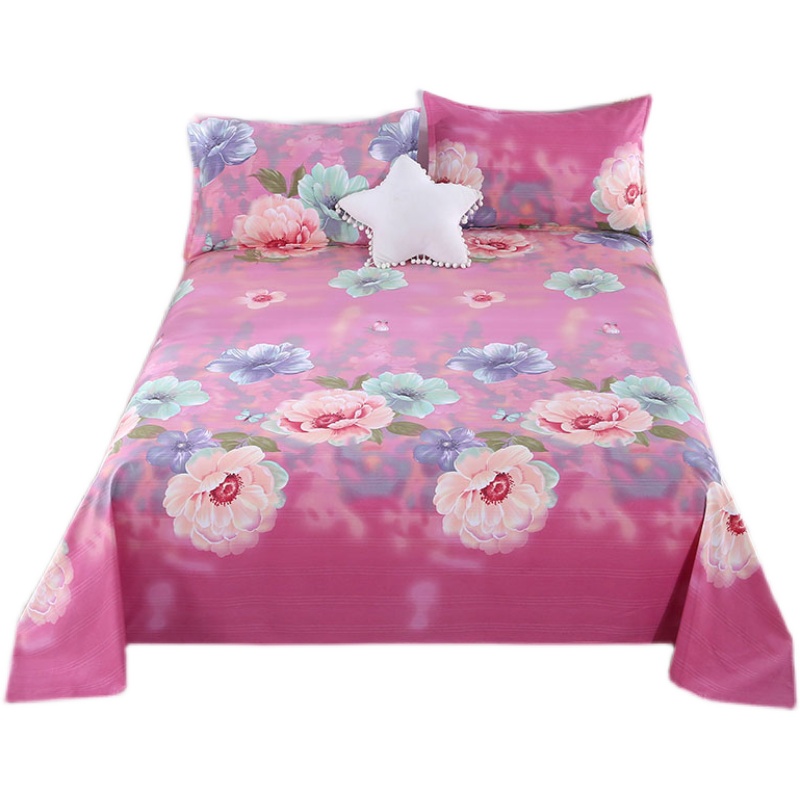 纯棉不起球细纹老粗布床单单双人学生寝室炕单1.N5/1.8/2米床亲肤