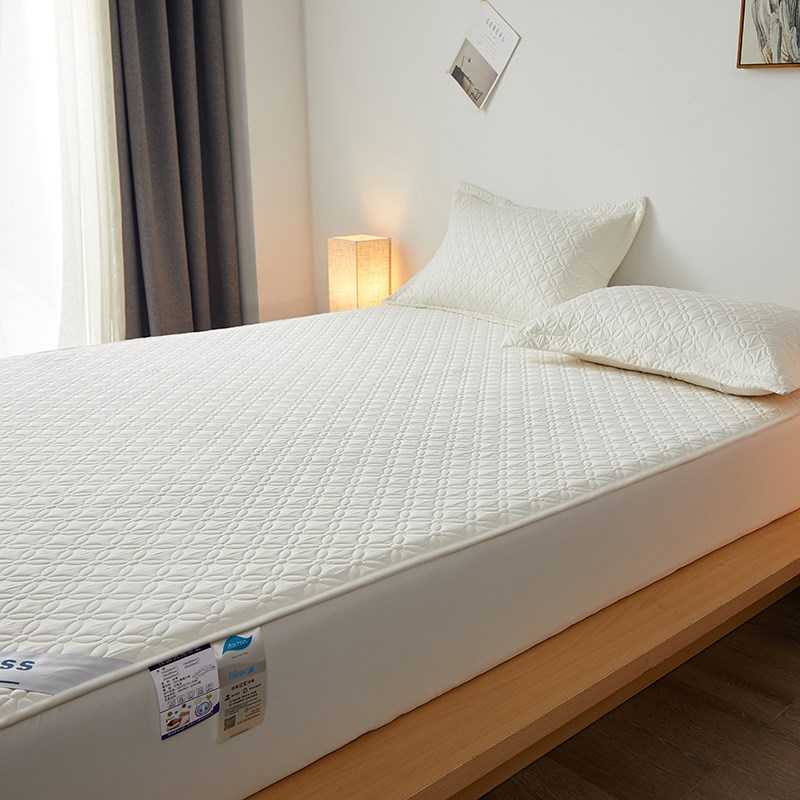 肥子妈可机洗A类全棉抑菌u夹棉床笠防滑床垫保护套隔脏床笠可机洗