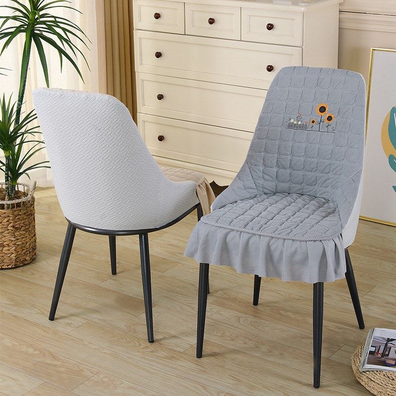 异形椅子c套扶手扶手凳子套罩2024新款夏天防滑扇形弧形餐桌椅套